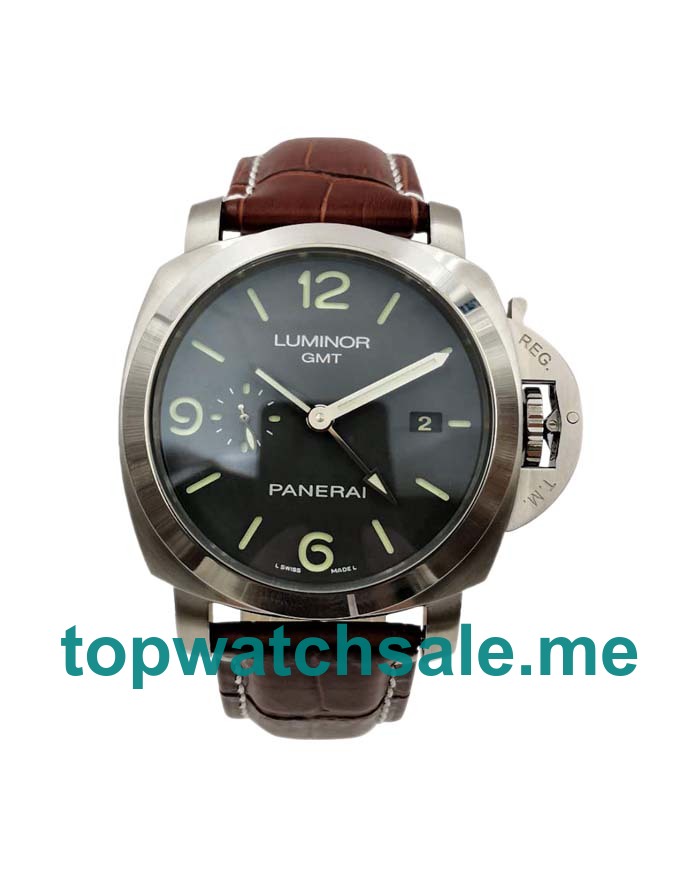 UK Best Quality Fake Panerai Luminor Manifattura PAM00320 With Black Dials And Steel Cases For Men