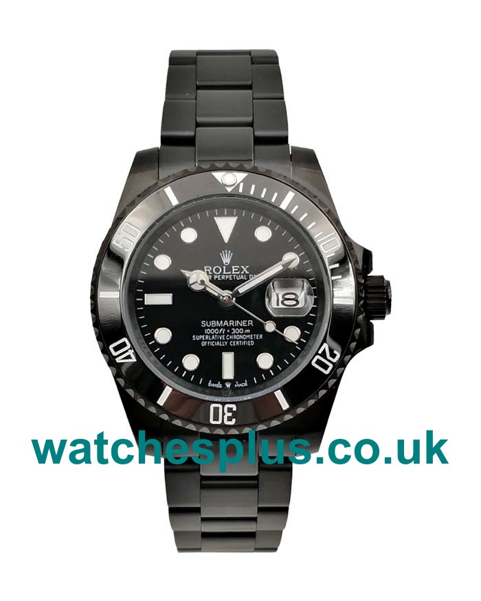 UK Best Quality Rolex Submariner 116610 LN Replica Watches With Black Dials For Men