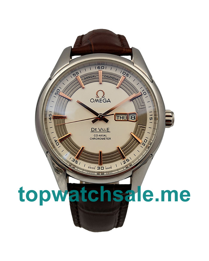 UK Best Quality Omega De Ville 431.33.41.22.02.001 Replica Watches With Silver Dials For Men