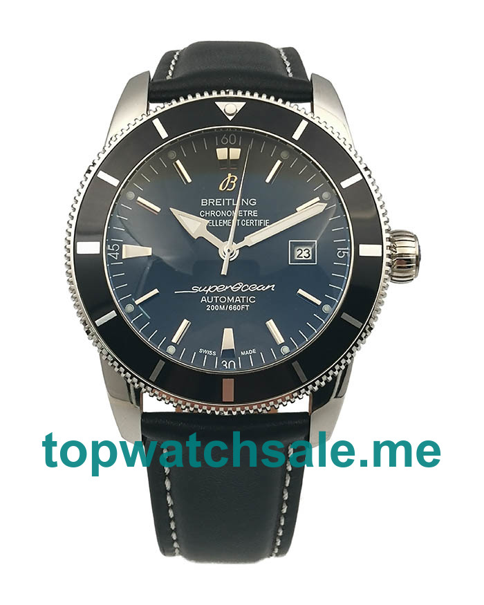 UK Perfect Breitling Superocean Heritage A17321 Replica Watches With Black Dials For Sale