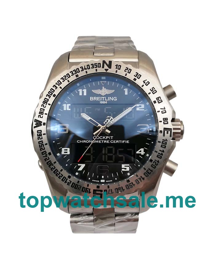 UK Perfect Grey Dials Fake Breitling Professional Emergency E56121 With Titanium Cases For Men