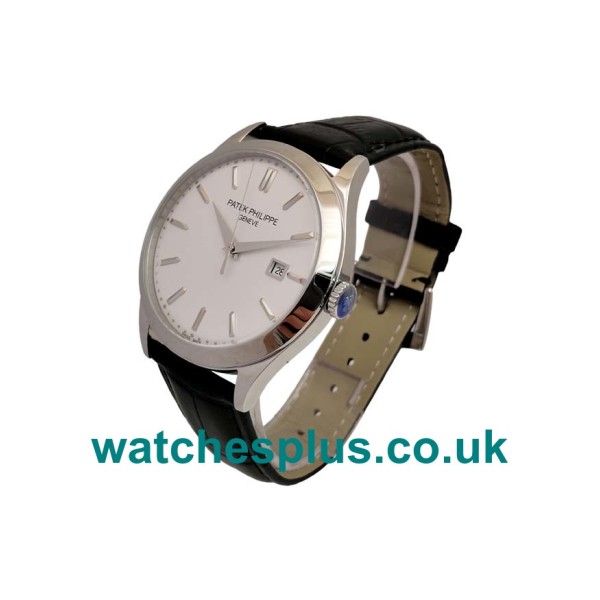 UK Top Patek Philippe Calatrava 5296G 38 MM Replica Watches With Silver Dials