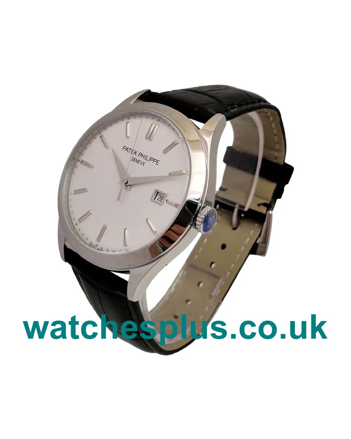 UK Top Patek Philippe Calatrava 5296G 38 MM Replica Watches With Silver Dials