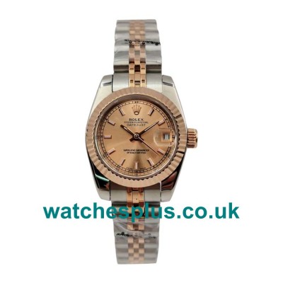 26 MM Best 1:1 Rolex Lady-Datejust 179171 Replica Watches With Pink Dials For Women
