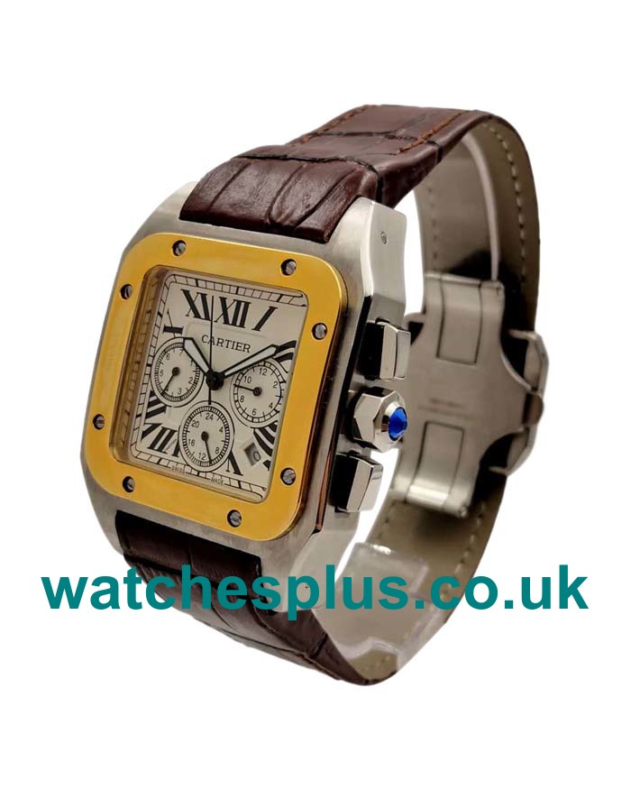 UK High Quality Fake Cartier Santos 100 W20091X7 With Silver Dials And Automatic Movement Online