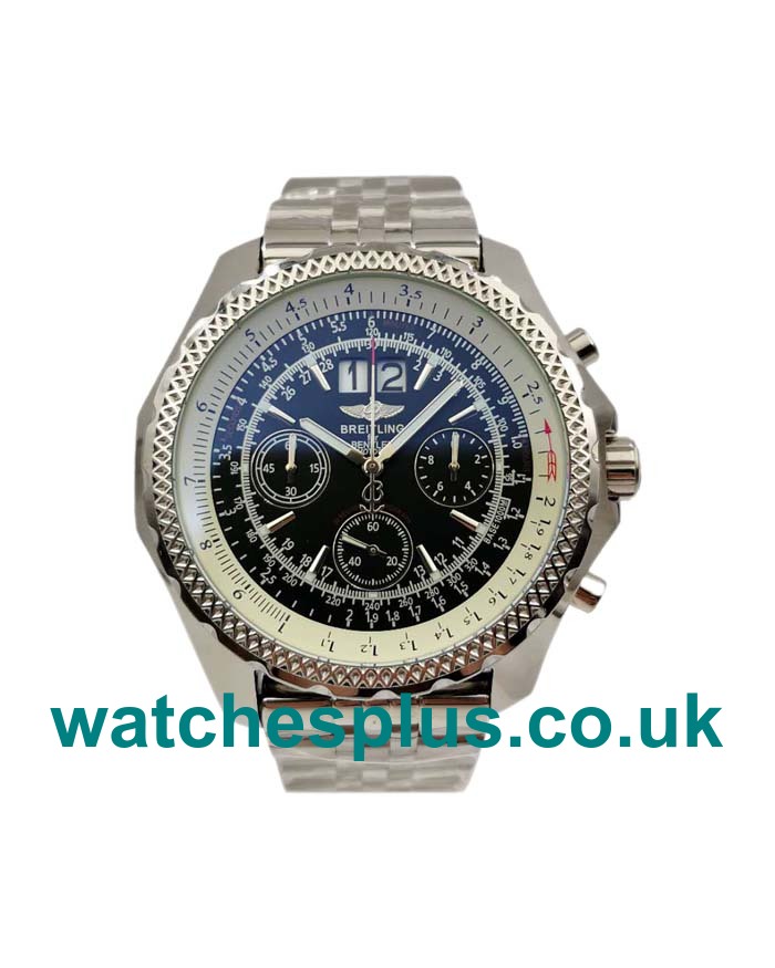 UK Best Quality Breitling Bentley 6.75 A44362 Replica Watches With Black Dials For Men