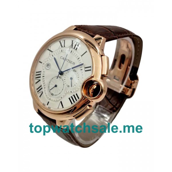 UK Luxury 1:1 Fake Cartier Ballon Bleu W6920009 With Silver Dials And Rose Gold Cases For Sale