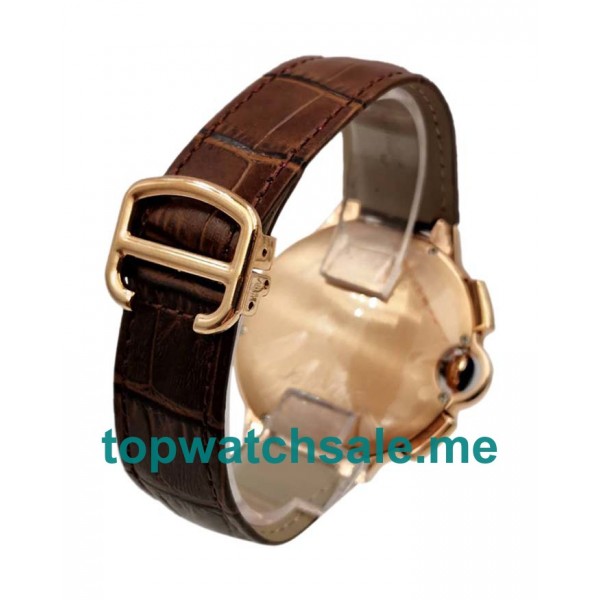 UK Luxury 1:1 Fake Cartier Ballon Bleu W6920009 With Silver Dials And Rose Gold Cases For Sale