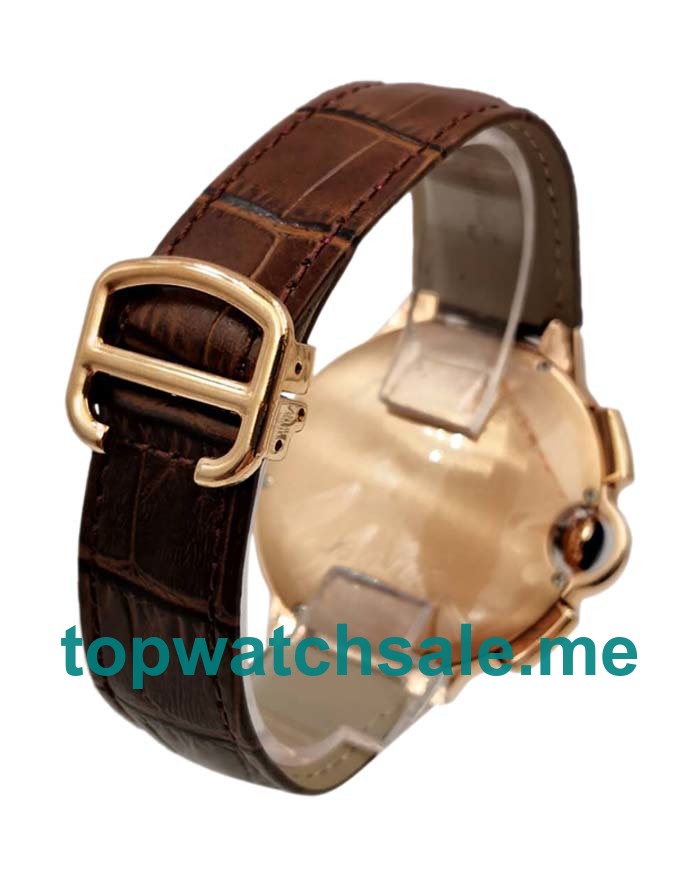 UK Luxury 1:1 Fake Cartier Ballon Bleu W6920009 With Silver Dials And Rose Gold Cases For Sale