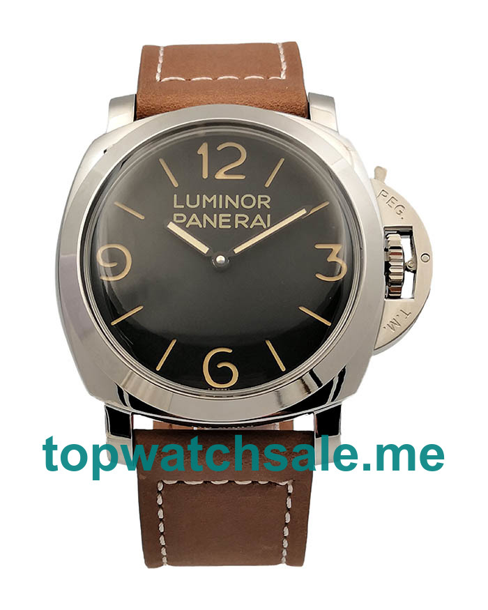 Luxury UK Replica Panerai Luminor 1950 PAM00372 With Black Dials Steel Cases Online