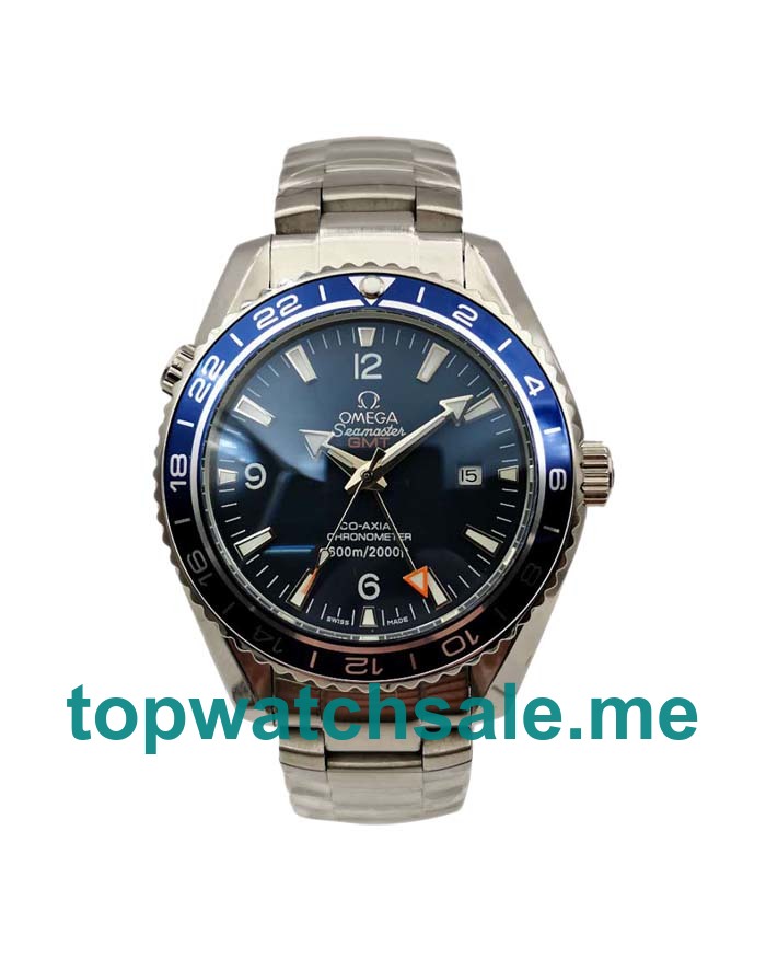 UK Cheap 43.5 MM Omega Seamaster Planet Ocean 232.90.44.22.03.001 Replica Watches With Blue Dials Online