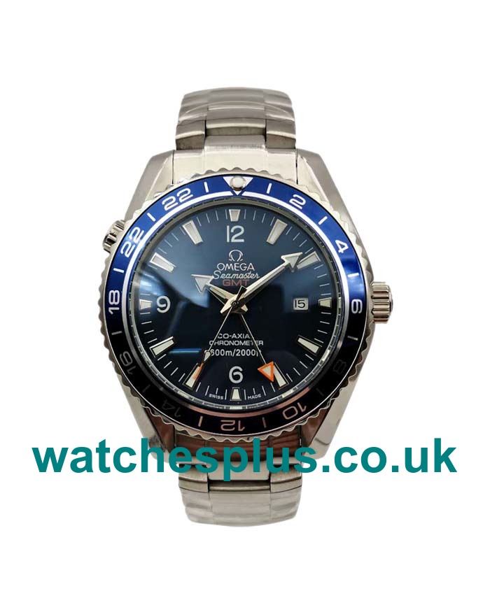 UK Cheap 43.5 MM Omega Seamaster Planet Ocean 232.90.44.22.03.001 Replica Watches With Blue Dials Online