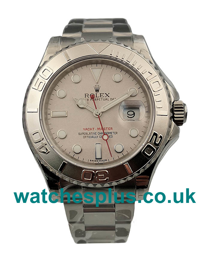 UK Swiss Movement Rolex Yacht-Master 116622 Replica Watches With Silver Dials Online