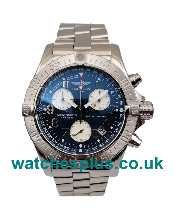 UK Perfect Replica Breitling Chrono Avenger E73360 With Blue Dials Titanium Cases Online