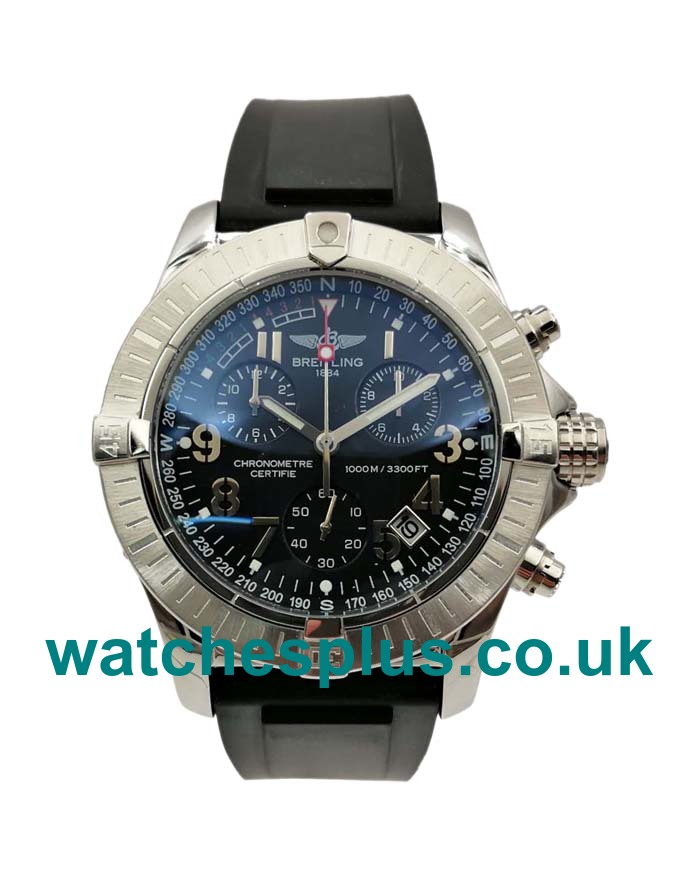 UK Perfect Fake Breitling Avenger Seawolf A73390 With Black Dials And Steel Cases For Men