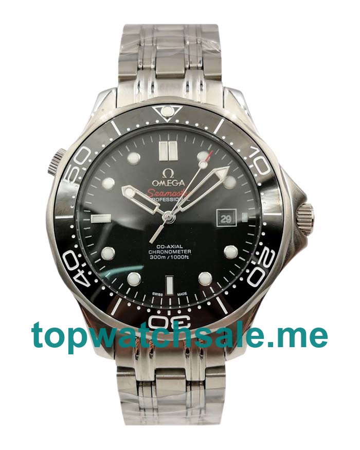 UK Luxury Fake Omega Seamaster 300 M 212.30.41.20.01.003 With Black Dials And Steel Cases For Sale