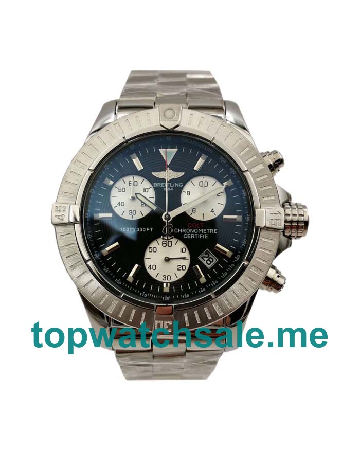 UK Luxury 46.5 MM Breitling Colt A73350 Replica With Black Dials And Steel Cases Online