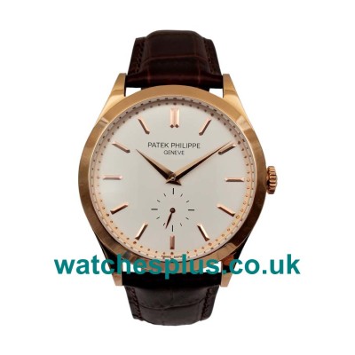 UK 1:1 Patek Philippe Calatrava 5123R-001 Replica Watches With White Dials