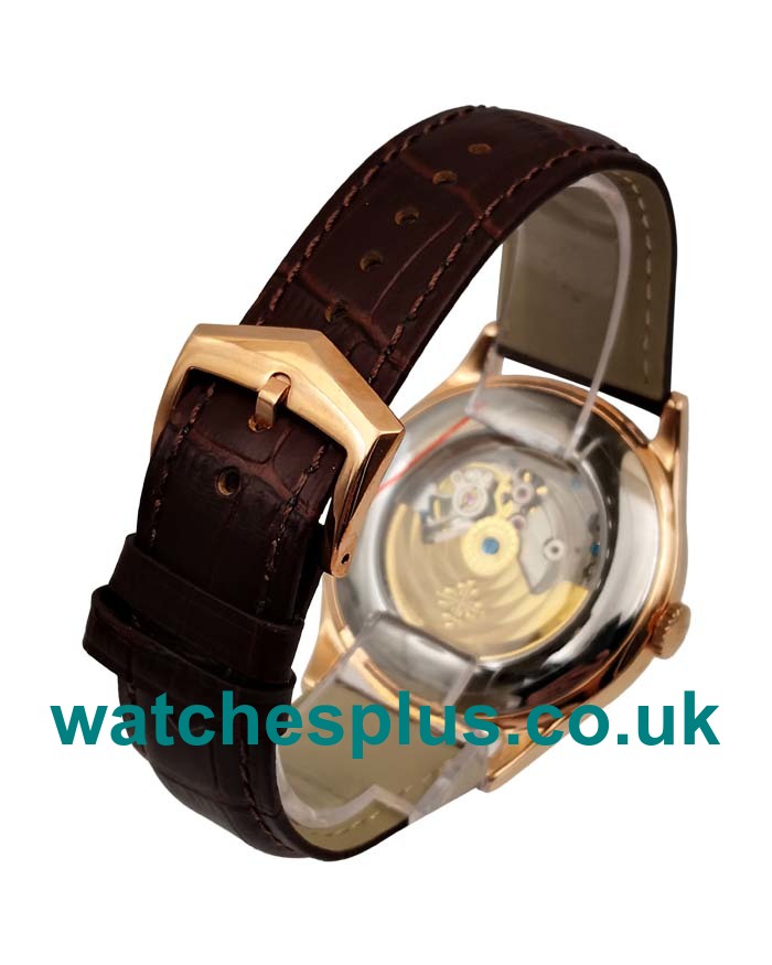 UK 1:1 Patek Philippe Calatrava 5123R-001 Replica Watches With White Dials
