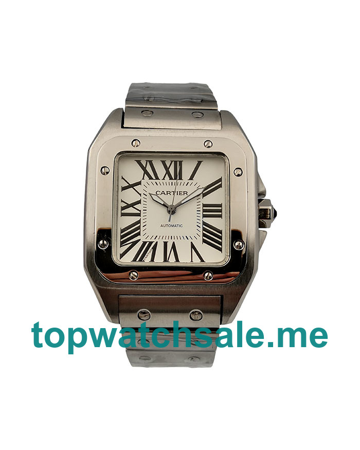 UK Best Quality Replica Cartier Santos 100 W20073X8 With Silver Dials For Sale