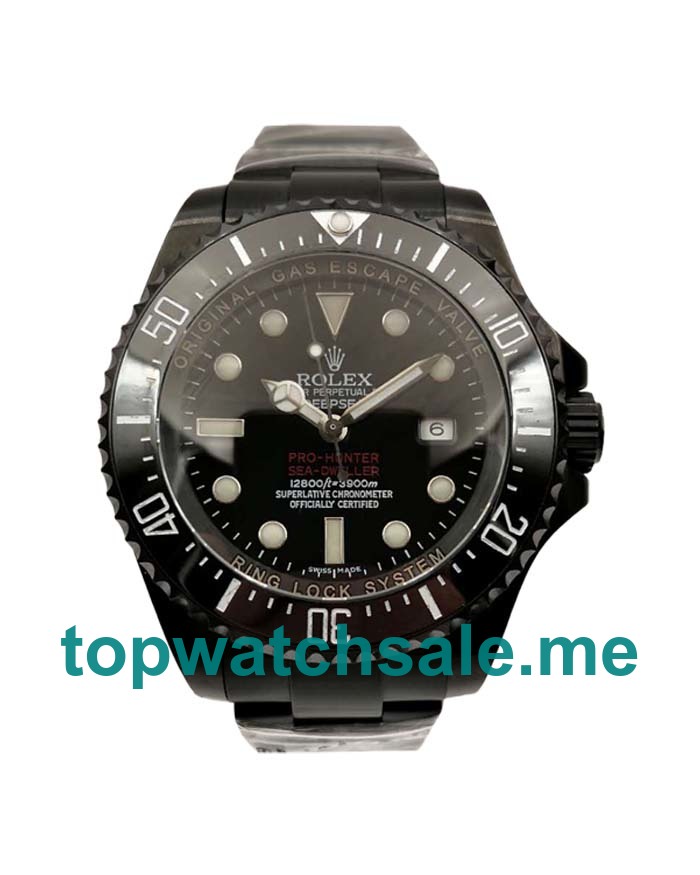 UK High Quality Rolex Sea-Dweller Deepsea 116660 Replica Watches With Black Dials For Men