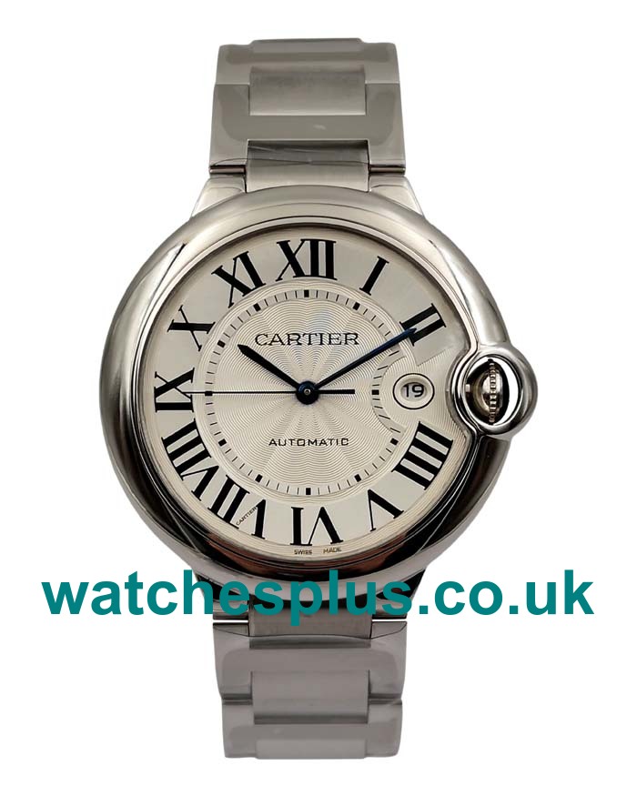 UK Luxury Cartier Ballon Bleu W69012Z4 Replica Watches With Silver Dials For Men