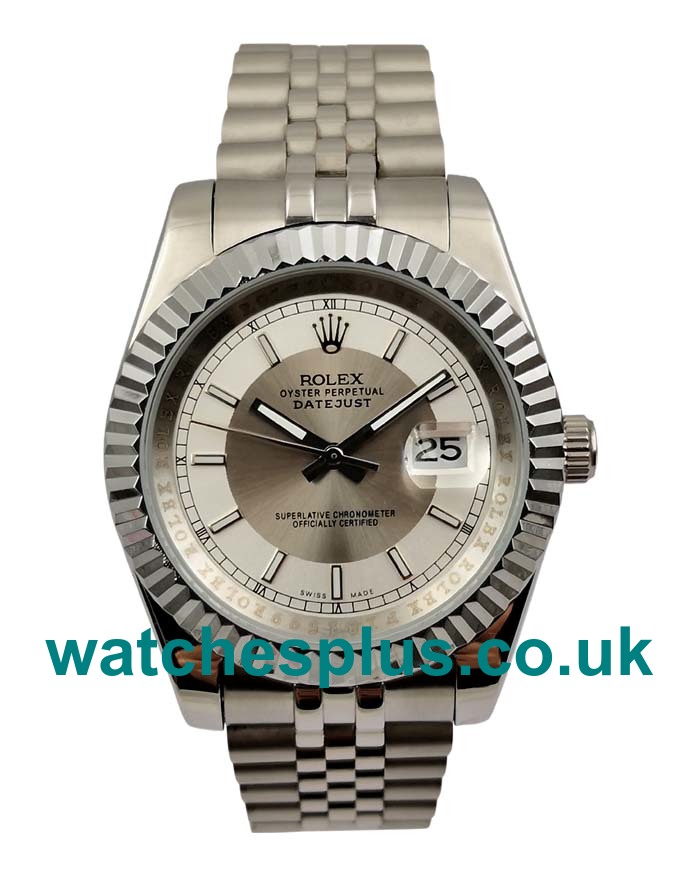 UK Cheap Rolex Datejust 116234 Replica Watches With Silver Dials For Men