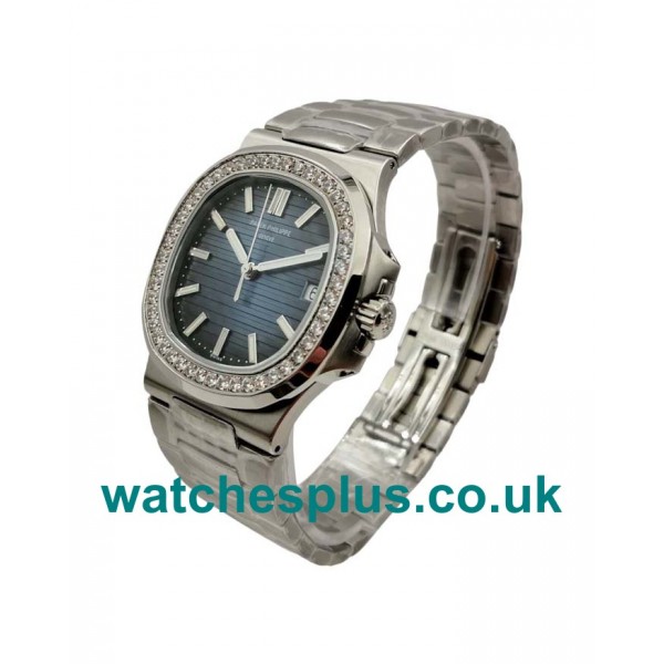 UK Swiss Made Replica Patek Philippe Nautilus 5713/1G-01 - 40 MM Watches With Blue Cases For Sale