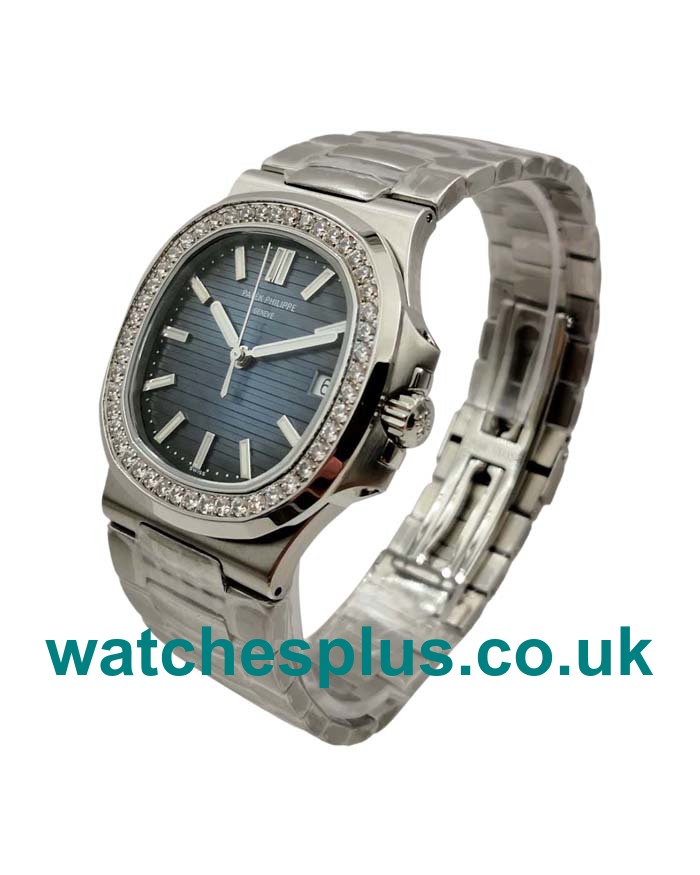 UK Swiss Made Replica Patek Philippe Nautilus 5713/1G-01 - 40 MM Watches With Blue Cases For Sale