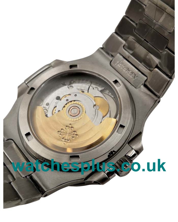 UK Swiss Made Replica Patek Philippe Nautilus 5713/1G-01 - 40 MM Watches With Blue Cases For Sale