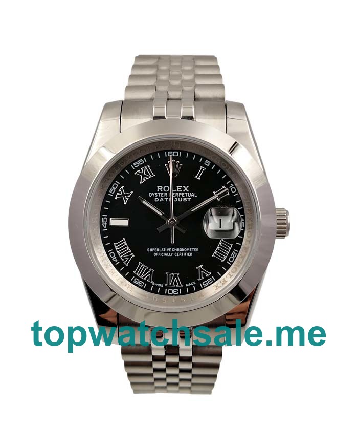 UK Cheap Rolex Datejust 116300 Replica Watches With Black Dials Online Sale