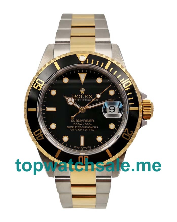 UK High Quality Rolex Submariner 116613 LN Replica Watches With Black Dials For Sale