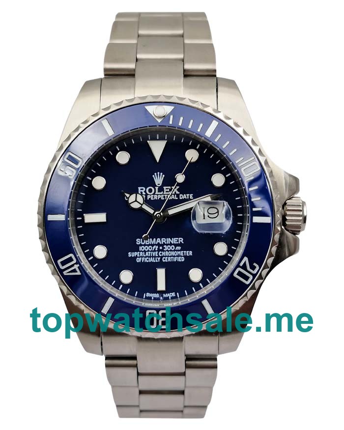UK Swiss Made Rolex Submariner 116619 LB Replica Watches With Blue Dials Online