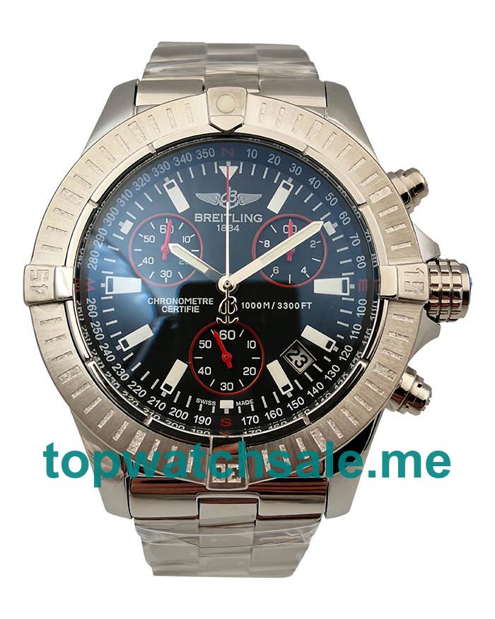 UK AAA 48.5 MM Replica Breitling Avenger Seawolf Chrono A73390 With Black Dials For Sale