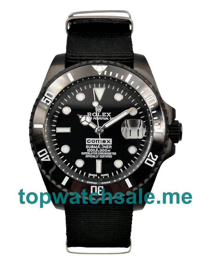 Best Quality 40 MM Rolex Submariner 16610 Fake Watches With Black Dials For Men