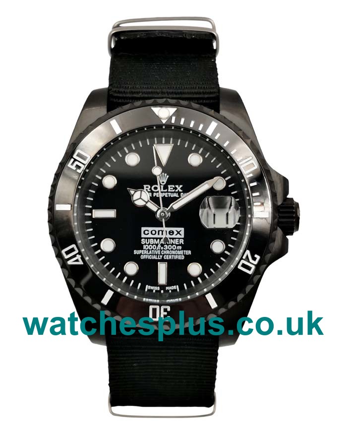 Best Quality 40 MM Rolex Submariner 16610 Fake Watches With Black Dials For Men