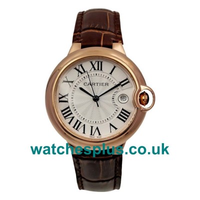 UK Best 1:1 Cartier Ballon Bleu W6900651 Replica Watches With Silver Dials For Men