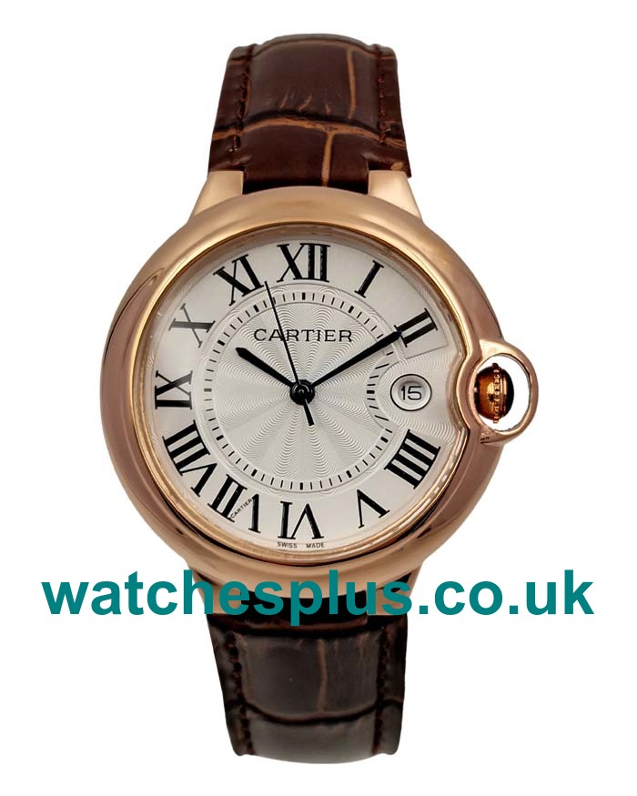 UK Best 1:1 Cartier Ballon Bleu W6900651 Replica Watches With Silver Dials For Men