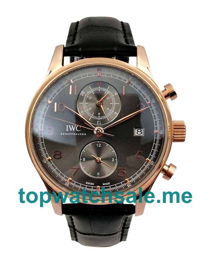 UK Swiss Luxury IWC Portugieser IW390505 Replica Watches With Black Dials For Men