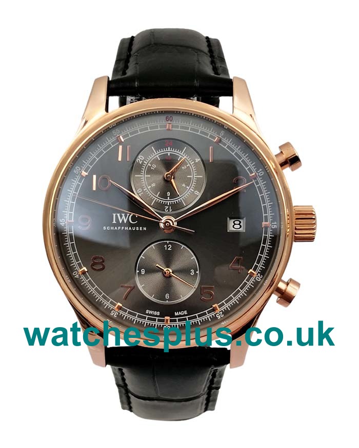 UK Swiss Luxury IWC Portugieser IW390505 Replica Watches With Black Dials For Men