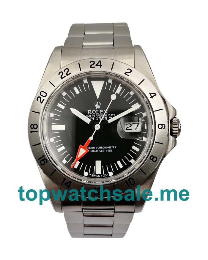 UK Cheap Rolex Explorer II 1655 Replica Watches With Black Dials For Sale