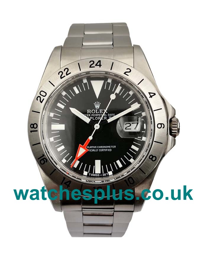 UK Cheap Rolex Explorer II 1655 Replica Watches With Black Dials For Sale