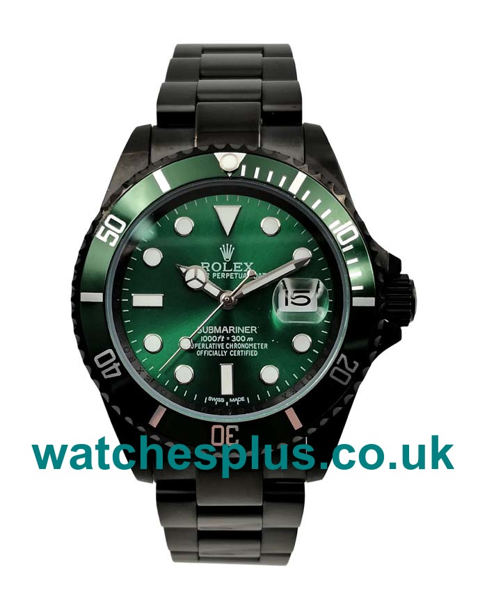 40 MM Best Quality Rolex Submariner 116610 LV Fake Watches With Green Dials For Men