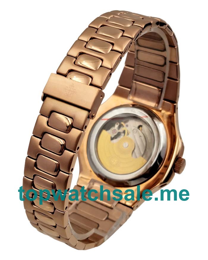 UK Best Quality Replica Patek Philippe Nautilus 5980/1R With Blue Dials And Rose Gold Cases For Sale