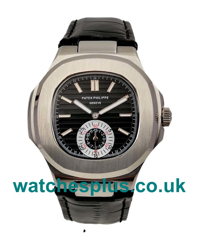 UK Cheap Patek Philippe Nautilus 5980 Replica Watches With Black Dials