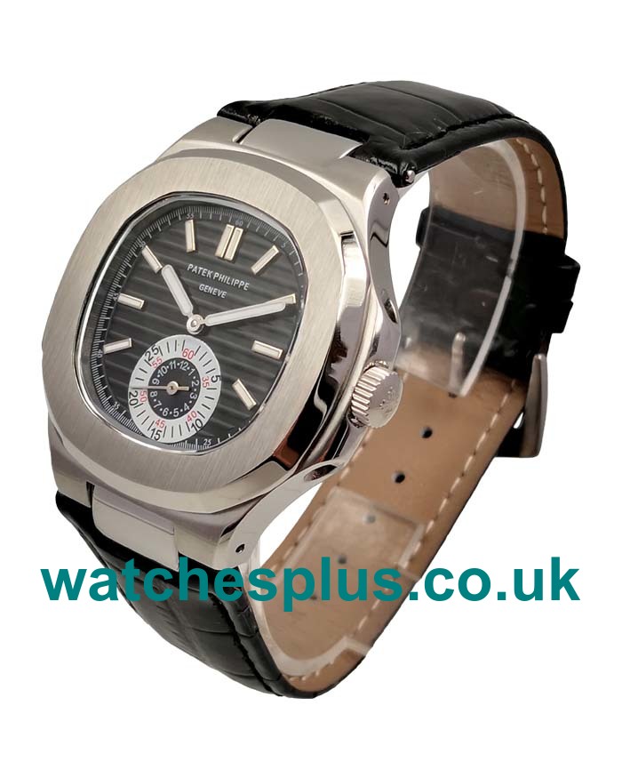 UK Cheap Patek Philippe Nautilus 5980 Replica Watches With Black Dials