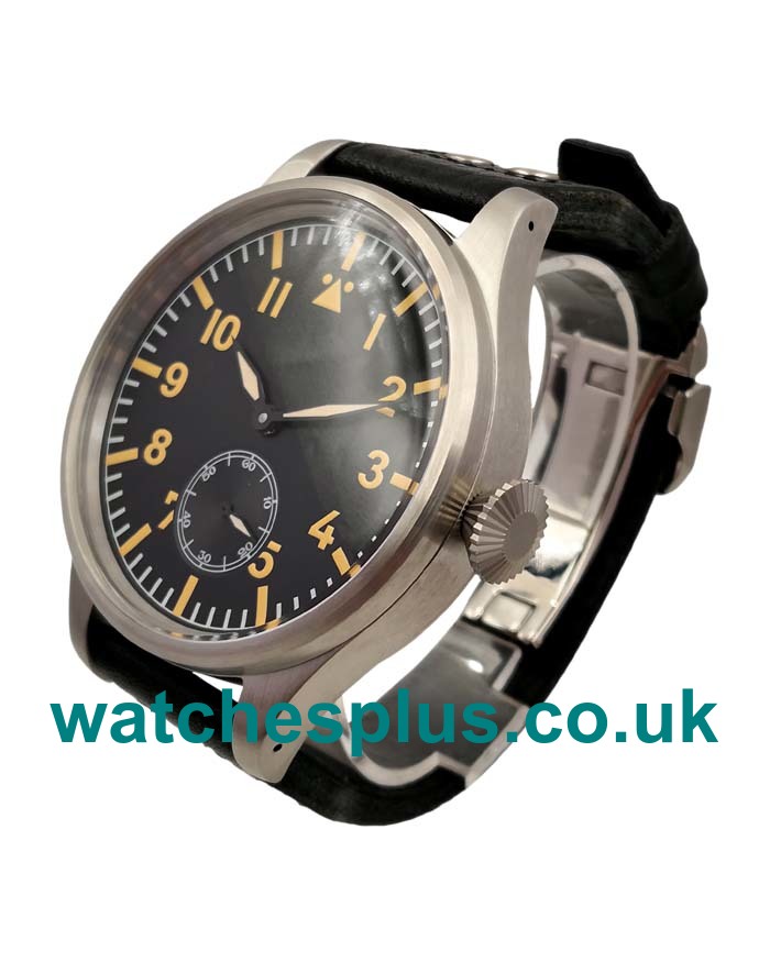 UK Best 1:1 IWC Big Pilots IW510401 Replica Watches With Black Dials For Sale