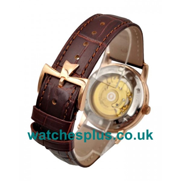 UK Best Quality Replica Vacheron Constantin Traditionnelle With Black Dials And Rose Gold Cases For Sale