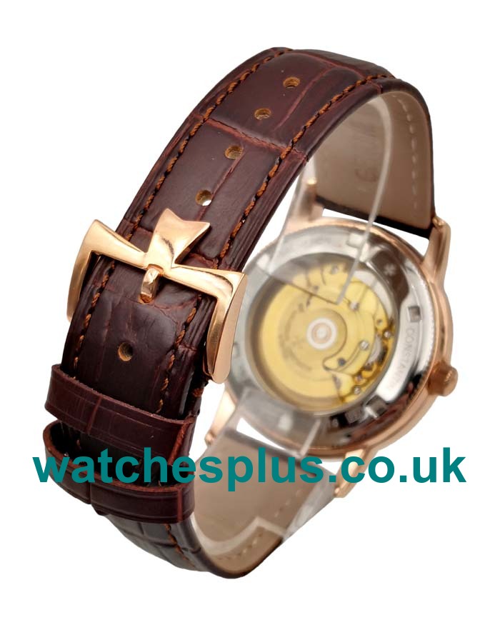 UK Best Quality Replica Vacheron Constantin Traditionnelle With Black Dials And Rose Gold Cases For Sale