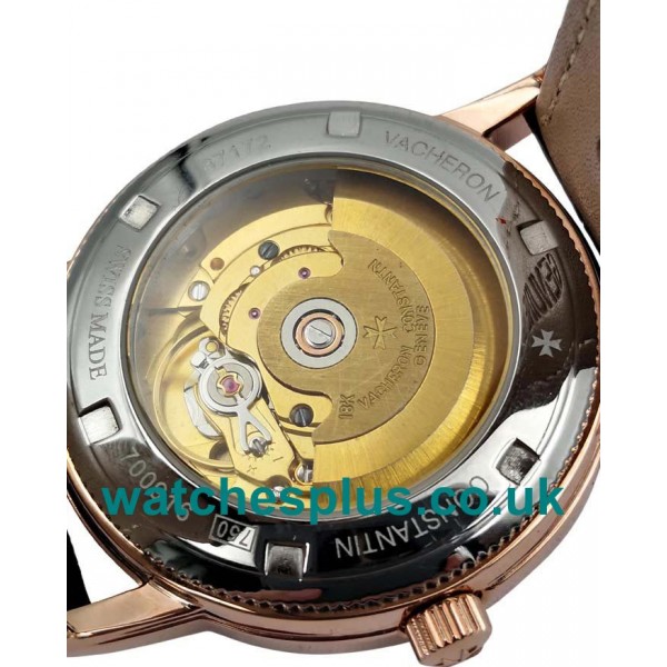 UK Best Quality Replica Vacheron Constantin Traditionnelle With Black Dials And Rose Gold Cases For Sale